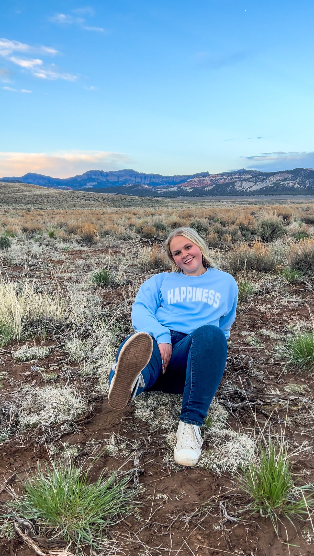 Happiness Varsity Styled (Sweatshirt)
