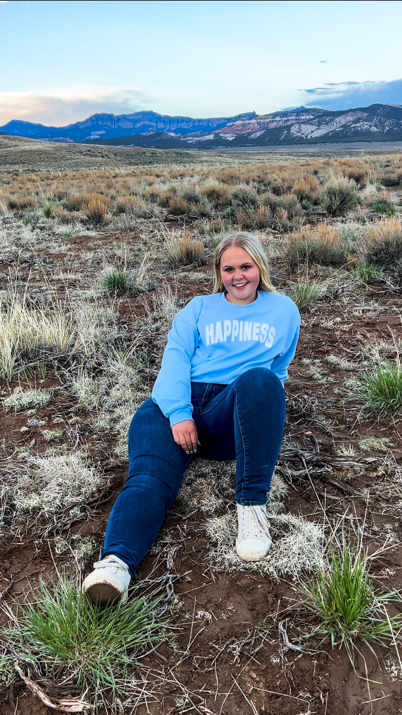 Happiness Varsity Styled (Sweatshirt)